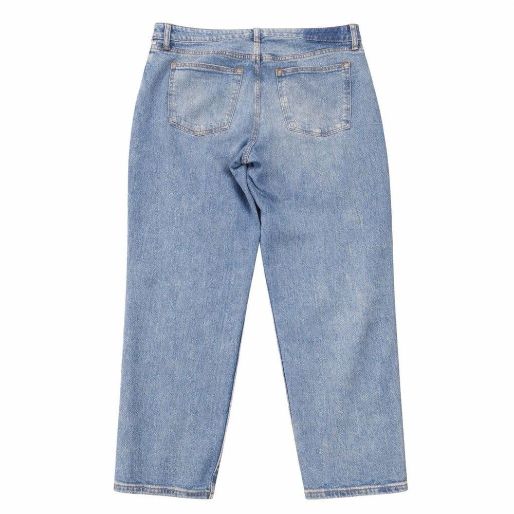 Abercrombie & Fitch The Mom High Rise Jeans Curve Love Womens 31/12S Light Wash - Picture 5 of 5